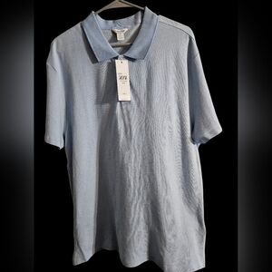 Calvin Klein Men's Textured Polo, Large